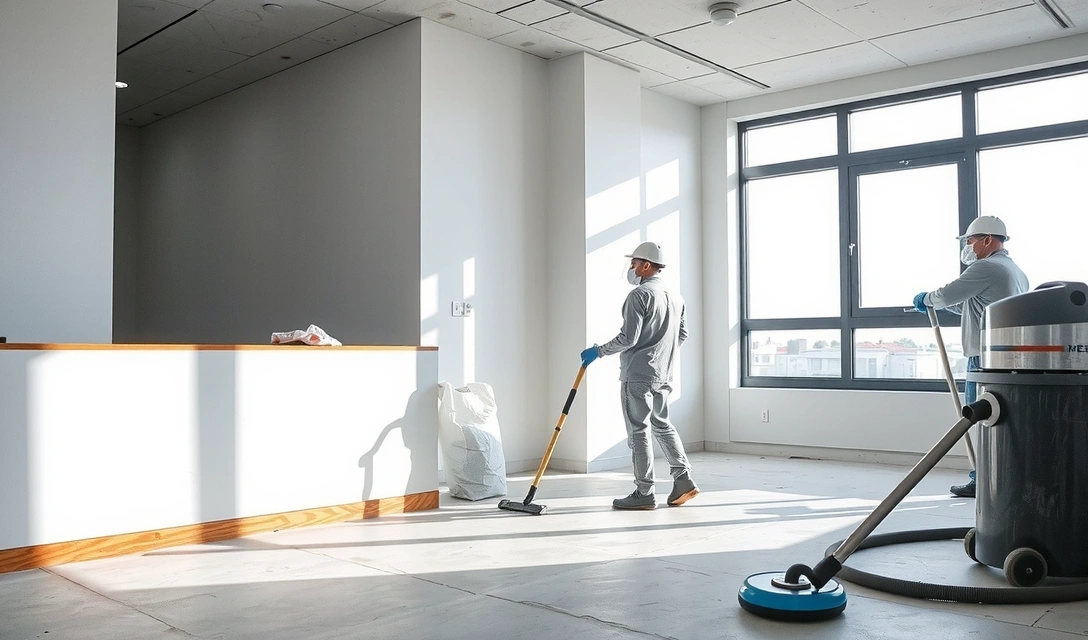 Post-construction cleaning service